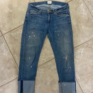 Perfect condition HUDSON cuffed jeans (size 25)